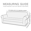 Ivory Ultra Soft Rhombus Jacquard Polyester Spandex Fabric Box Cushion Sofa Slipcover