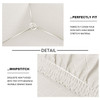 Ivory Ultra Soft Rhombus Jacquard Polyester Spandex Fabric Box Cushion Sofa Slipcover