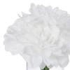  Silk Dahlia  Arrangement in Clear Glass Vase With Faux Water