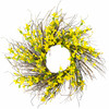  24"  Artificial  Forsithya Flower Wreath
