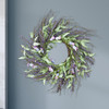  24"  Mixed Spring Artificial Flower Wreath Home Decoration