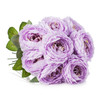 Silk Peony Arrangement in Glass Vase With Faux Water