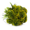 Artificial Greenery Arrangement  in Clear Glass Vase With Faux Water