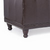Aqua 42 Inches Large Modern Elegant Leather Rectangle Storage Ottoman(Chocolate)