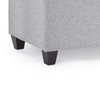 Cenna 42 Inches Modern Linen Fabric Rectangle Storage Ottoman(Light Grey)