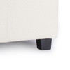 Victoria 18 Inches Modern Linen Fabric Square Storage Ottoman(Beige)