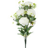 7 Heads Mixed High Quality Silk Combination Peonies Bush(Cream)