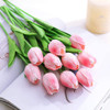 20 Pcs  Artificial PU Real Touch Tulips Flower Stems (Pink)