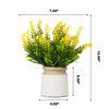  Artificial Lavender Floral Arrangement in Pot(Yellow)