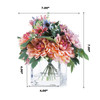 Daisy and Mixed Flower Arrangements in Clear Glass Vase with Acrylic Water(Pink)