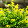 Artificial Lavender Flower in White Ceramic Pot(Yellow)