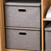 Large Collapsible Storage Bins with Cover（Brown）