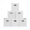  Fabric Storage Bins With Metal Handles (Set of 6)
