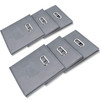 Fabric Storage Bins With Metal Handles (Set of 6)