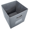 Fabric Storage Bins With Metal Handles (Set of 6)