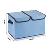 Collapsible Storage Bins with Cover(Blue)