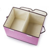 Collapsible Storage Bins with Cover(Pink)