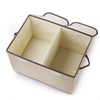 Collapsible Storage Bins with Cover (Beige)