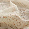High Quality Washable Wrinkle Free Lace Tablecloth with Tassel(Beige)
