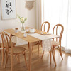 Fashion Table Runner with Tassels, Cotton Farmhouse Table Decoration ,9.5"X78", Beige