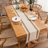 Farmhouse Rustic Table Runner for Summer Home Decor with Tassel