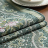 Modern Floral Print Table Runner with Tassel(Green)