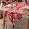 Modern Christmas Cotton Linen Table Runner for Dining Coffee Table
