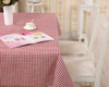 54"x 80" Red Pattern Natural Simple  Rectangle 100% Cotton and Linen Tablecloth
