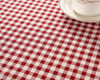 54"x 80" Red Pattern Natural Simple  Rectangle 100% Cotton and Linen Tablecloth