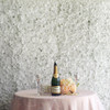 12 Pack 33 Sq ft. UV Protected 3D Silk Hydrangea Flower Wall Mat Panel(White)
