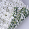 12 Pack 33 Sq ft. UV Protected 3D Silk Hydrangea Flower Wall Mat Panel(White)