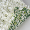12 Pack 33 Sq ft. UV Protected 3D Silk Hydrangea Flower Wall Mat Panel(Cream)