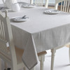 54"x 80" Beige High Quality Rectangle Cotton and Linen Tablecloth 