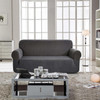  Jacquard  Polyester Spandex Fabric Box  Cushion Sofa Slipcovers-Grey