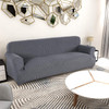  Jacquard  Polyester Spandex Fabric Box  Cushion Sofa Slipcovers-Grey