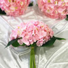 Pink Artificial Hydrangea Flower Bouquets Set of 3
