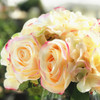 Blush Artificial Rose and Hydrangea Flower Bouquets Set of 2