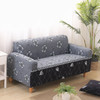Grey Elegant Polyester and Spandex Stretch Washable Box Cushion Loveseat Slipcover