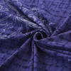 Navy Blue Elegant Polyester and Spandex Stretch Washable Box Cushion Loveseat Slipcover