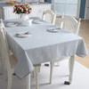 54"x 80" Light Blue High Quality Rectangle Cotton and Linen Tablecloth 