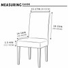 Rhombus Jacquard Stretchy Universal Dining Chair Slipcovers (Ivory White)