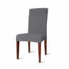 Elegant Knitting Jacquard Box CushionDining Chair Slipcover  Light Grey