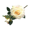 Blush Silk Open Rose Flower Spray Stem  