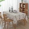 54"x 80" Eiffel Tower Pattern Rectangle Cotton and Linen Tablecloth Decorative