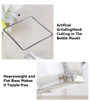 Rectangle Shape Clear  Glass Vase  2.0" W x 8.0" H 