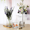 Rectangle Shape Clear Glass Vase  3.0" W x 8.0" H 