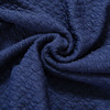 Dark Blue  Seersucker Jacquard Polyester Spandex Fabric Stretch Dining Slipcovers Removable Washable Anti-Dirty Fitted Furniture Protector 