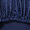 Dark Blue  Seersucker Jacquard Polyester Spandex Fabric Stretch Dining Slipcovers Removable Washable Anti-Dirty Fitted Furniture Protector 