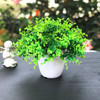 Artificial Eucalyptus Grass in Round Decorative Vase