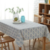 54"x 80" China Pattern High Quality Rectangle 100% Cotton and Linen Tablecloth Decoration 